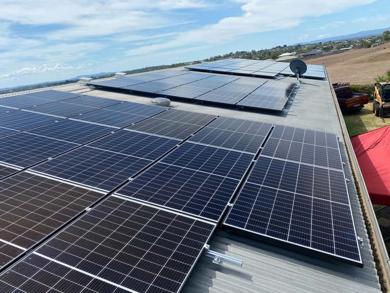 solar panels installed